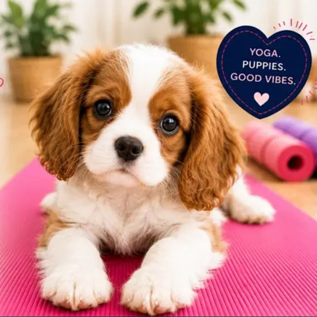 Cavalier King Charles Puppy Yoga in Vaughan