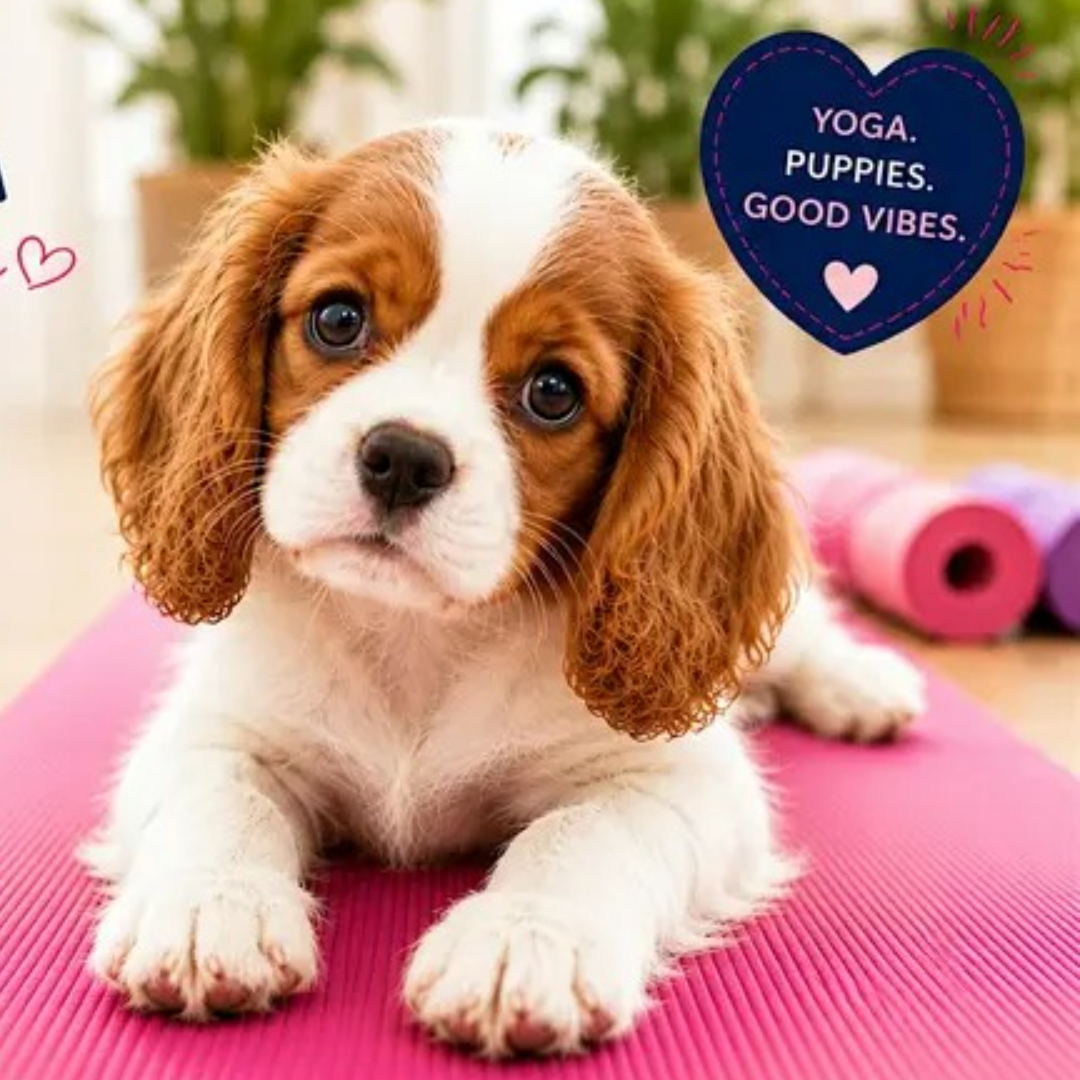 Cavalier King Charles Puppy Yoga in Toronto
