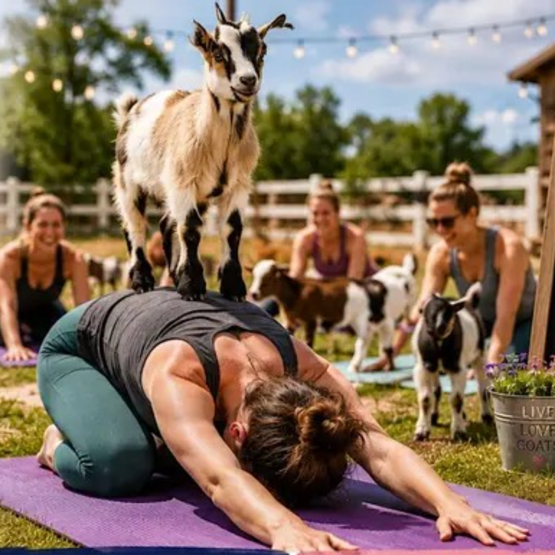 Goat Yoga in Toronto