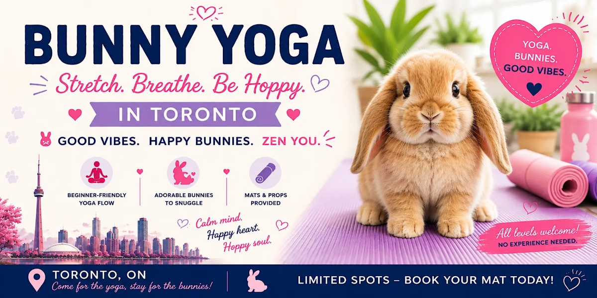Bunny Yoga in Toronto